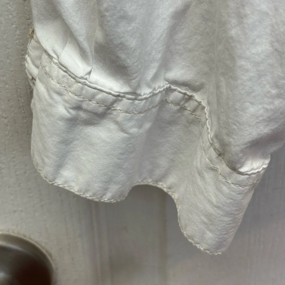 Unisex Tommy Hilfiger White Collared Button-Front Shirt Size XXL - Picture 7 of 11